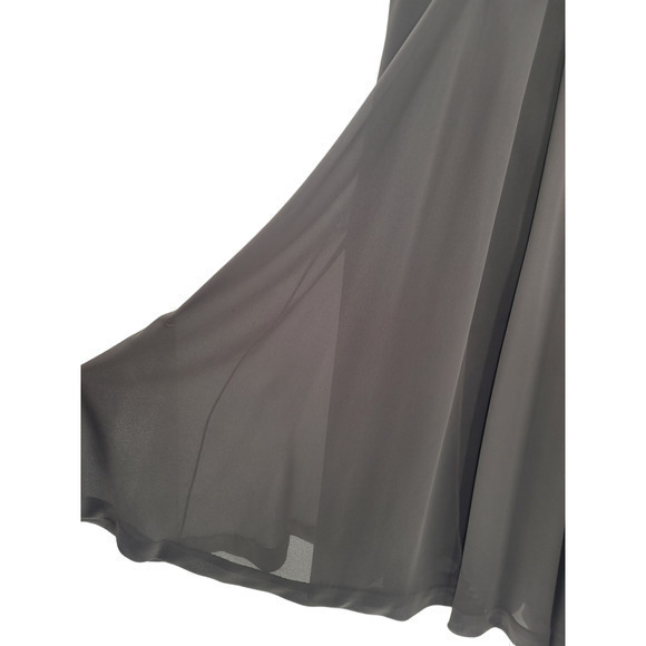 Vintage Ursula of Switzerland Beaded Spaghetti Strap Empire Waist Prom Dress - Picture 8 of 14